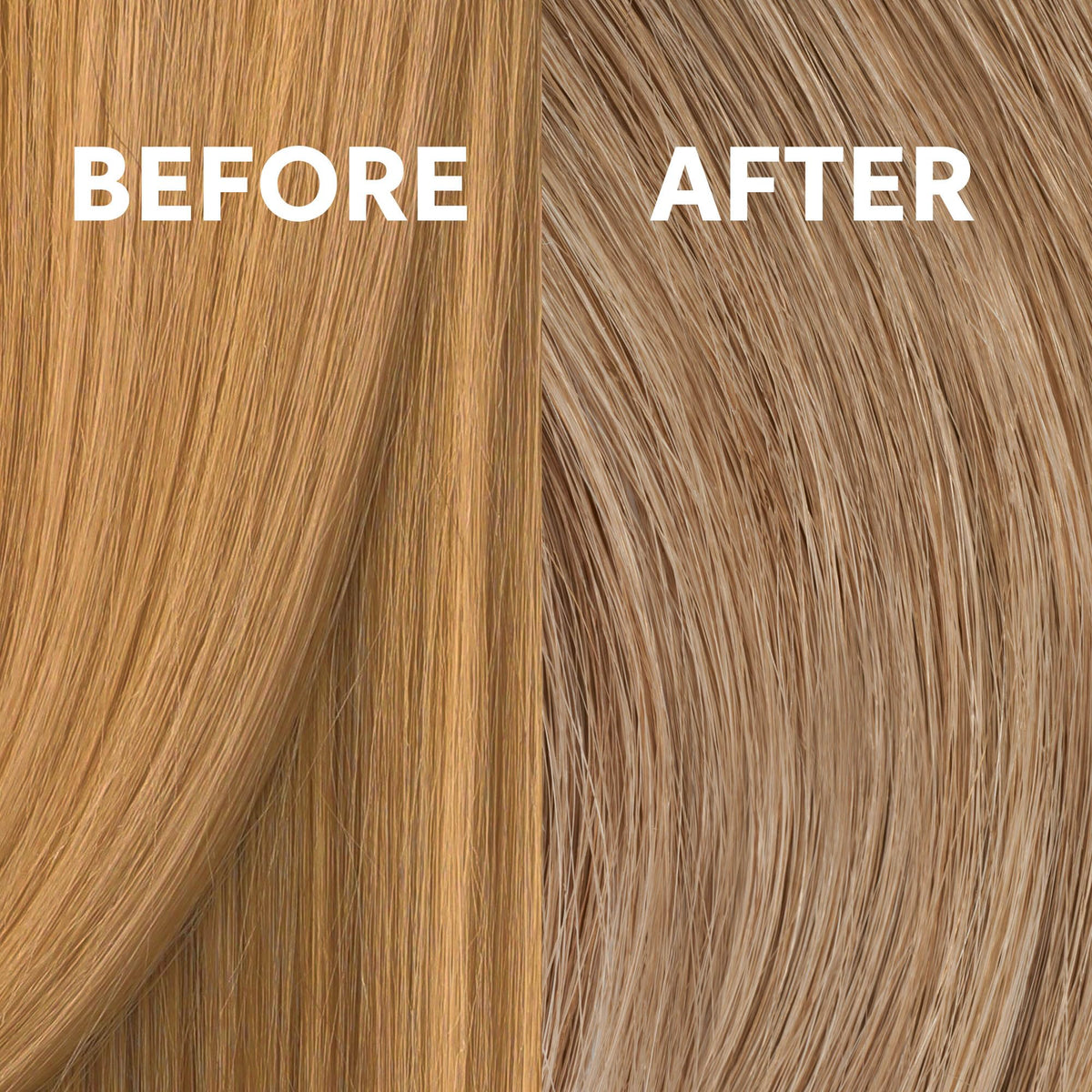 Before and after results using COLORCHARM toner