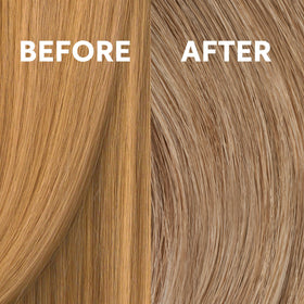 Before and after results using COLORCHARM toner