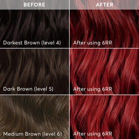 Before and after results using Madison Reed Radiant Hair Color Kit