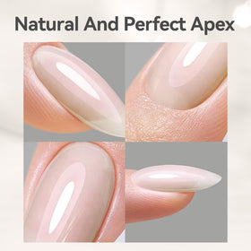 Before and after using Born Pretty Builder Gel