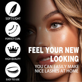 Before and after using CoFier lash clusters