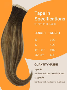 Before and after using DOORES Tape In Hair Extensions
