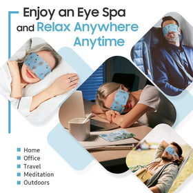 BeHoomi eye mask with jasmine scent detail