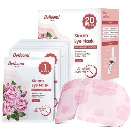 BeHoomi Steam Eye Mask 20 Packs front view