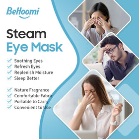 BeHoomi steam eye mask close-up of fabric
