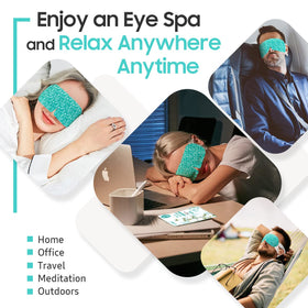 BeHoomi Steam Eye Mask displayed with other relaxation gifts