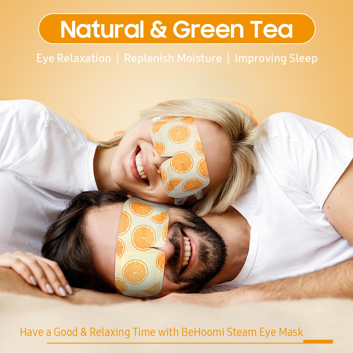 BeHoomi Steam Eye Mask opened with visible heating pad