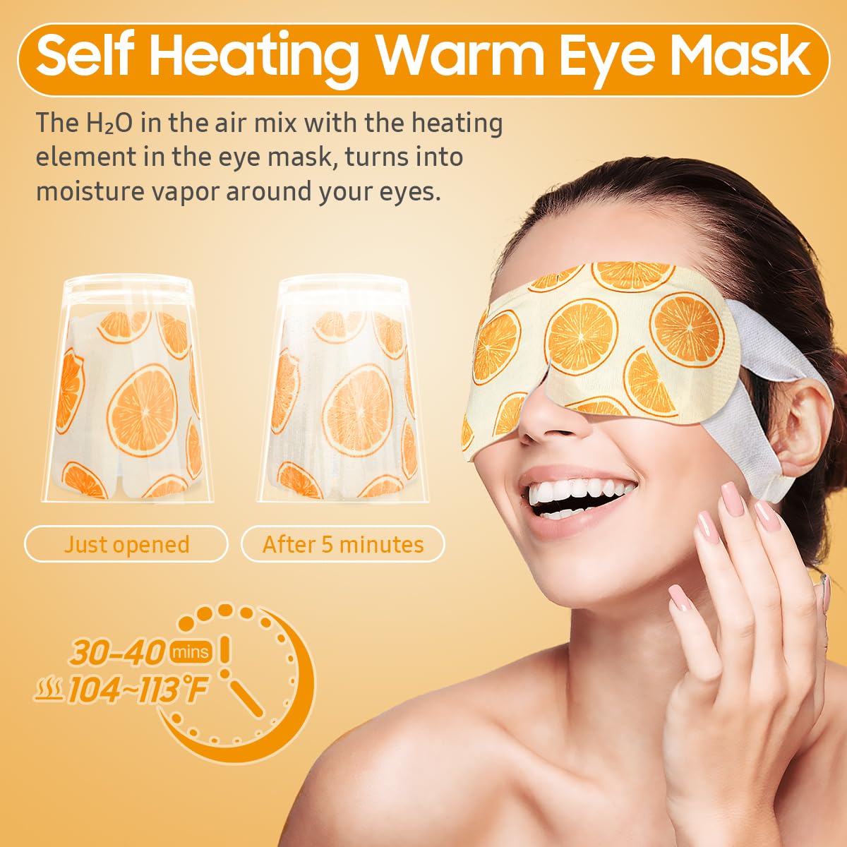 BeHoomi Steam Eye Mask with heating pads visible