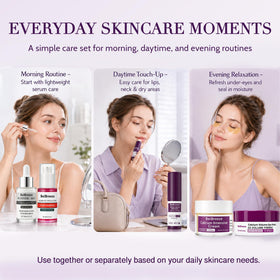 BeiBreeze Face Care Set showing easy-to-layer textures