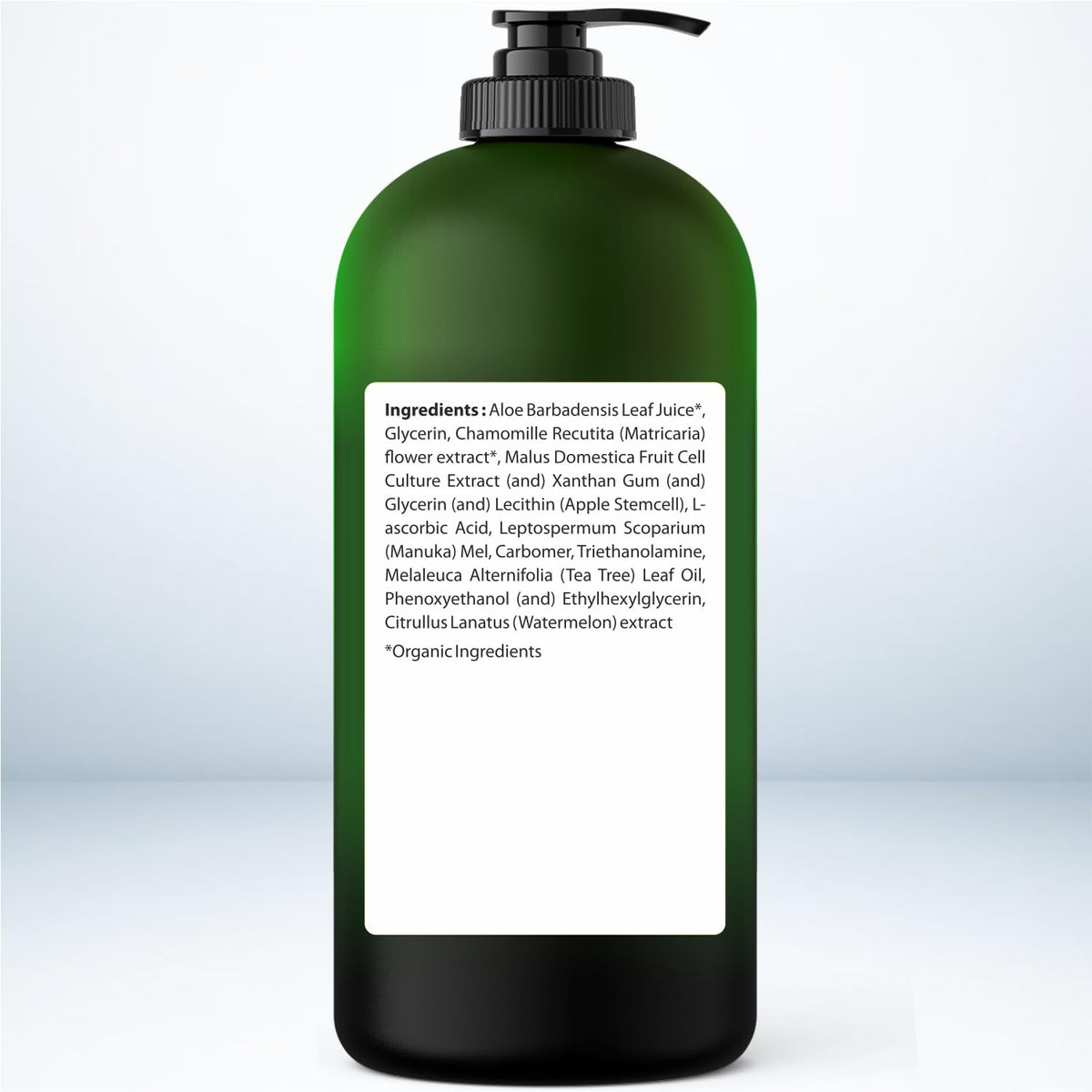 Being Naturals Aloe Vera Gel 16.9 fl oz side view