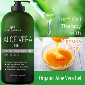 Being Naturals Aloe Vera Gel packaging details