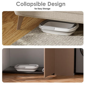 Beinilai Collapsible Foot Bath Basin side view showing capacity