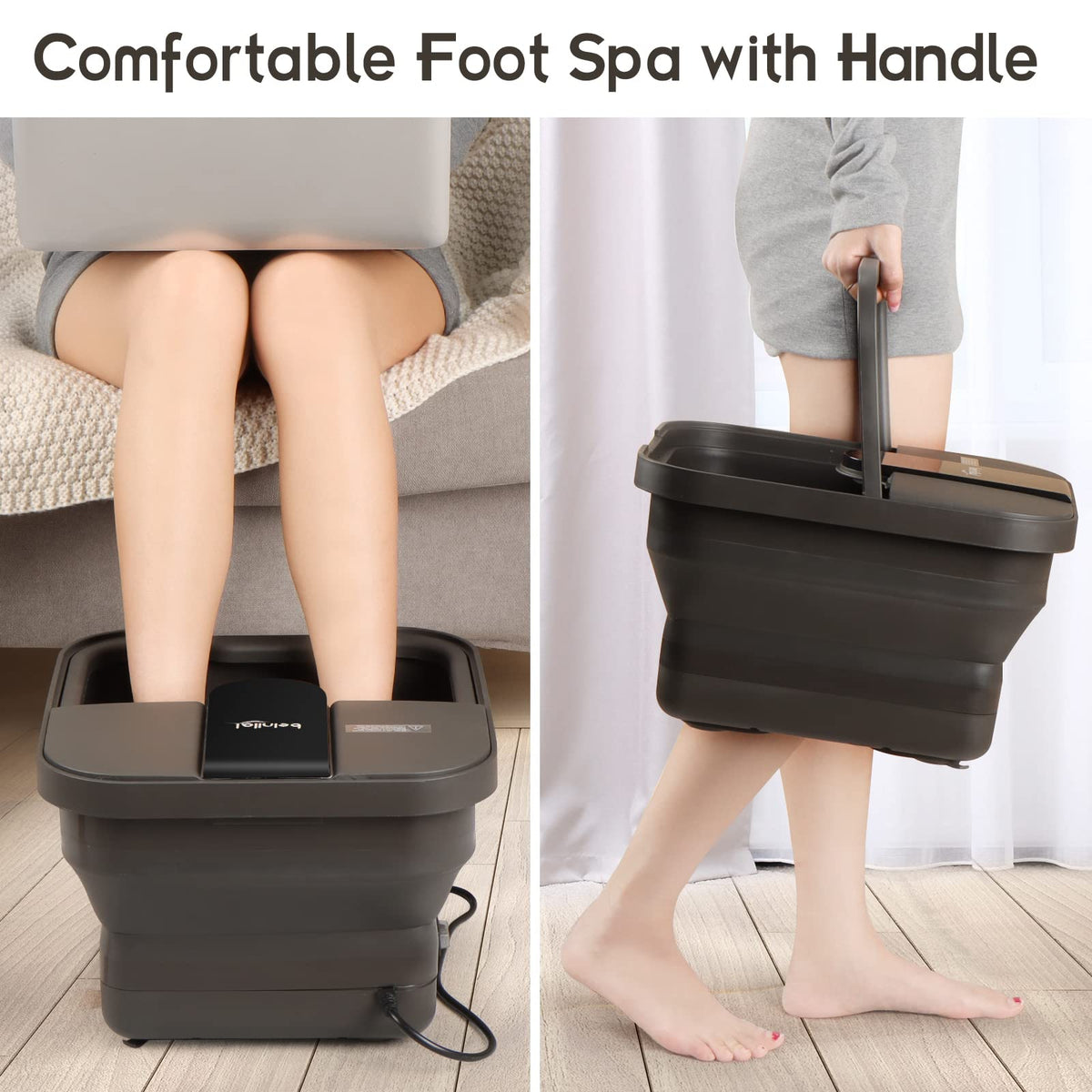 Beinilai Foot Spa with water and massage rollers