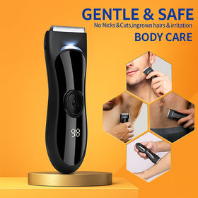 Bekhic Groin & Body Hair Trimmer demonstrating waterproof feature