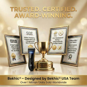 Bekhic Groin & Body Hair Trimmer with adjustable guide combs