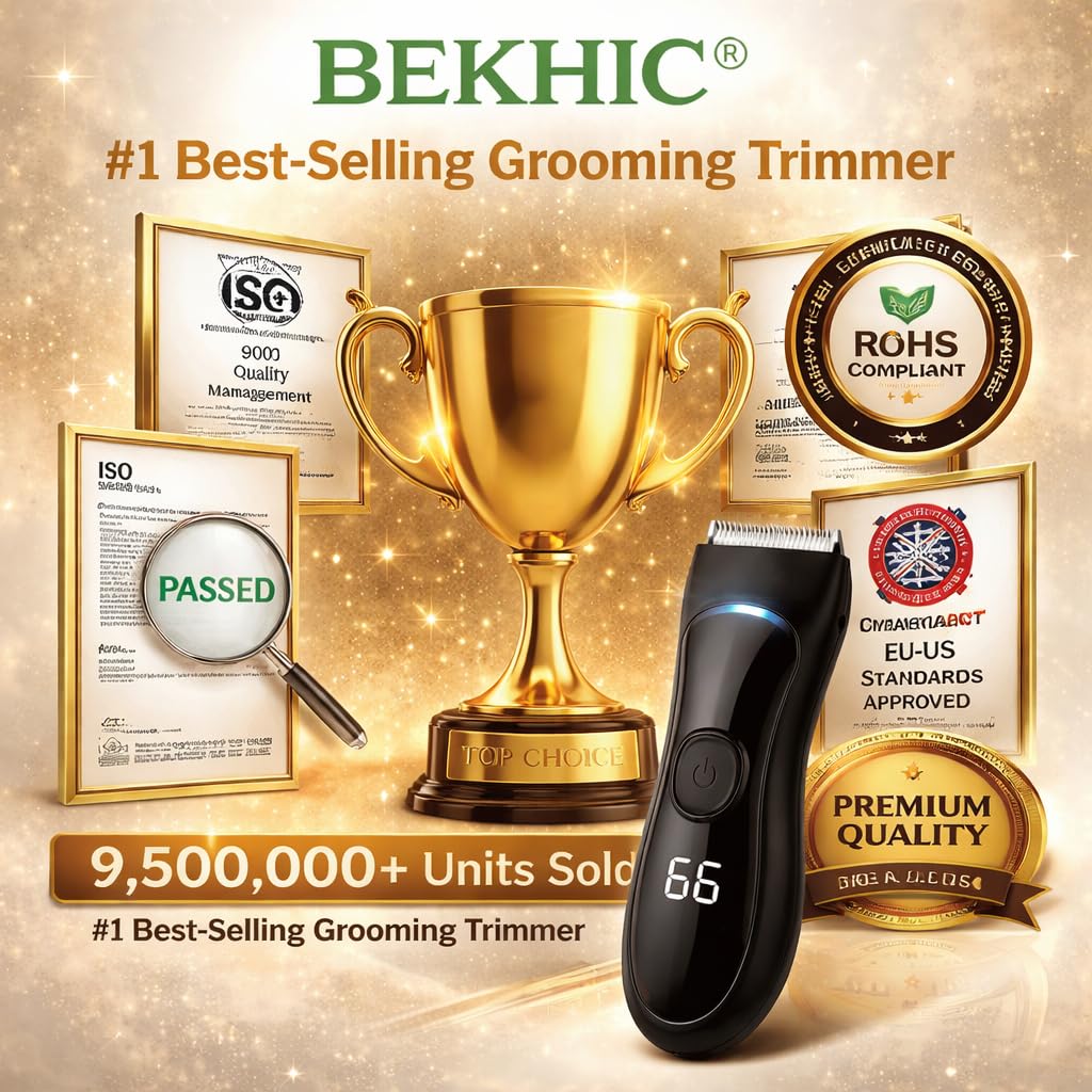 Bekhic trimmer in discreet packaging for travel