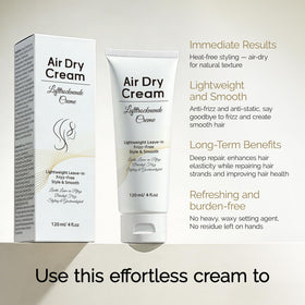 BELEZALIB Air Dry Cream applied to hair