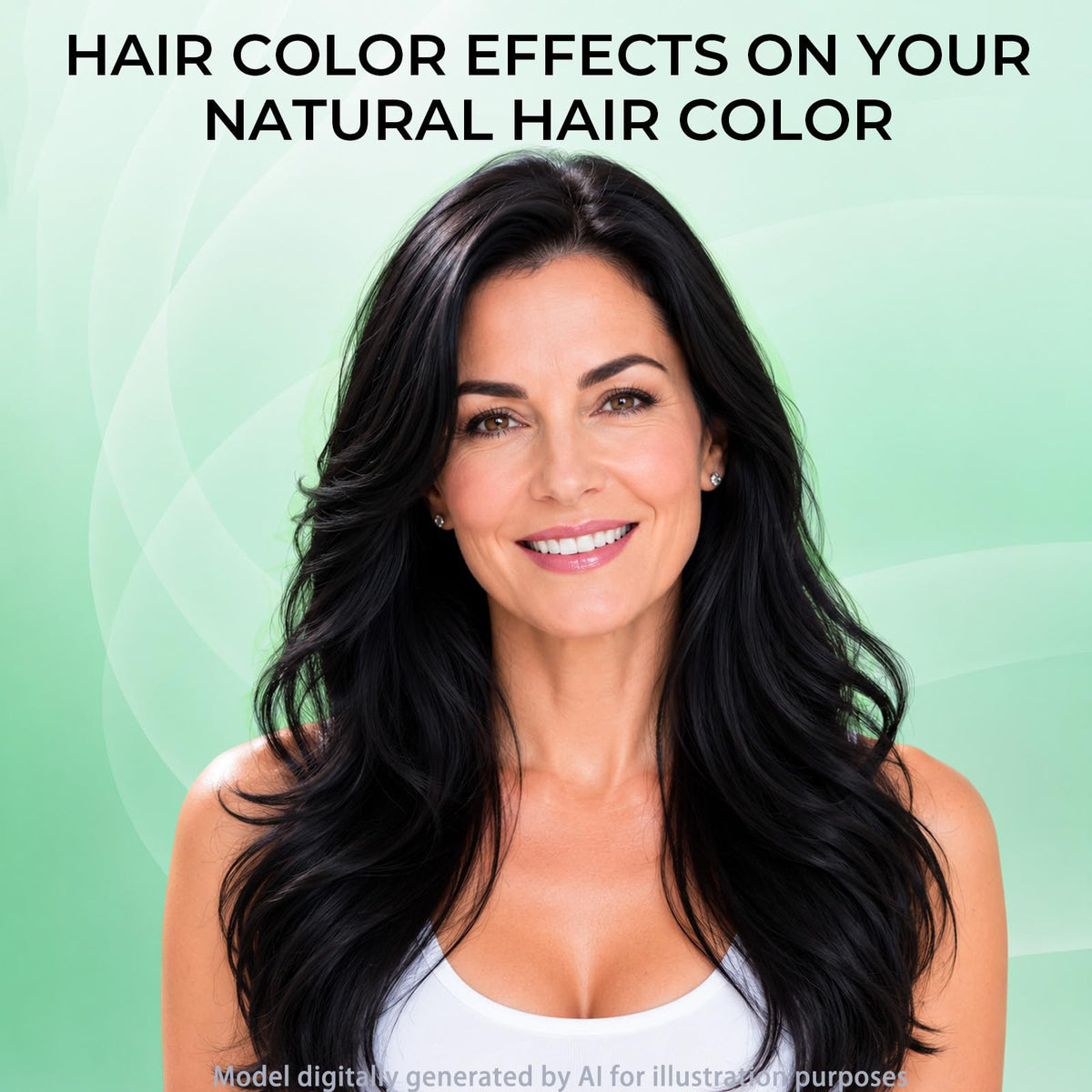 BELEZALIB Black Hair Dye Shampoo back view with ingredient list