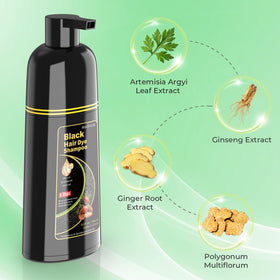 BELEZALIB Black Hair Dye Shampoo lathering in hair