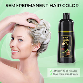 BELEZALIB Black Hair Dye Shampoo packaging details