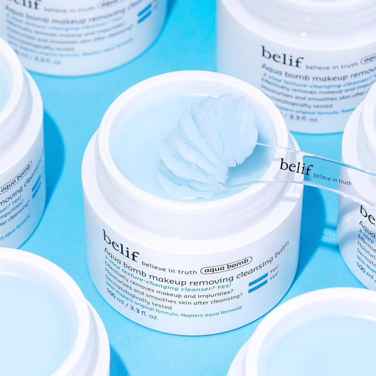 belif Aqua Bomb Cleansing Balm close-up of ingredients