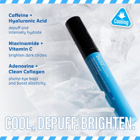 belif Aqua Bomb Cooling Eye Gel 15ml application on under eyes