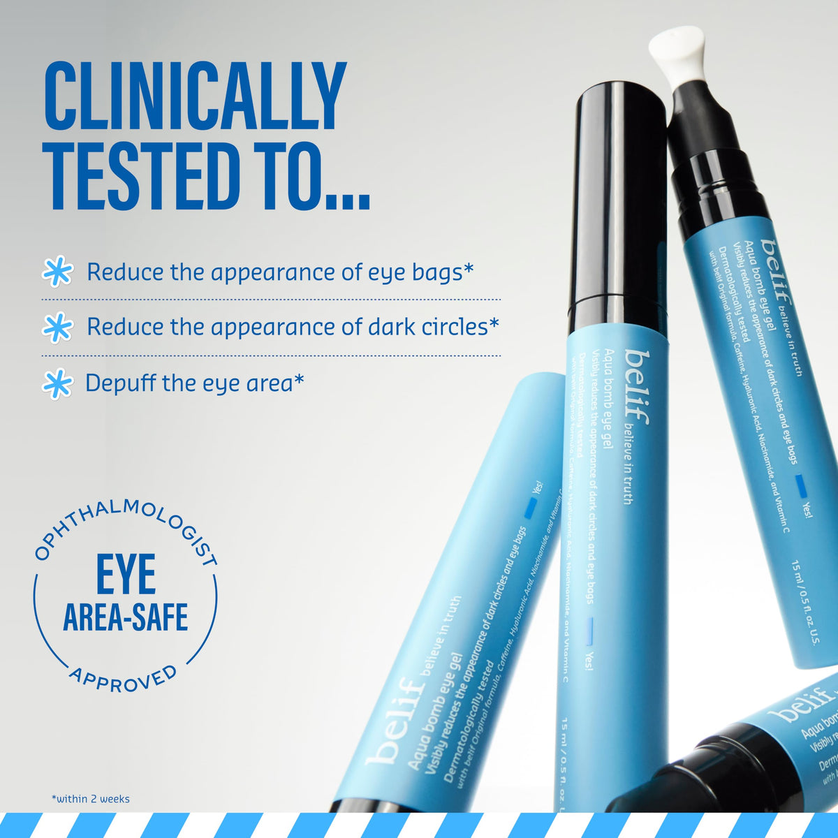 belif Aqua Bomb Cooling Eye Gel 15ml packaging