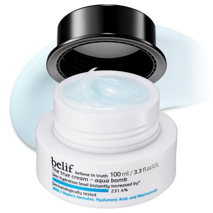 belif Aqua Bomb Gel Moisturiser front view with packaging