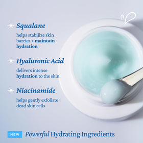 belif Aqua Bomb Gel Moisturiser with ingredients displayed
