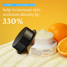 belif Aqua Bomb Vitamin C Face Cream texture close-up