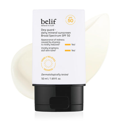 belif Dew Guard Daily Mineral Sunscreen SPF 50 front view