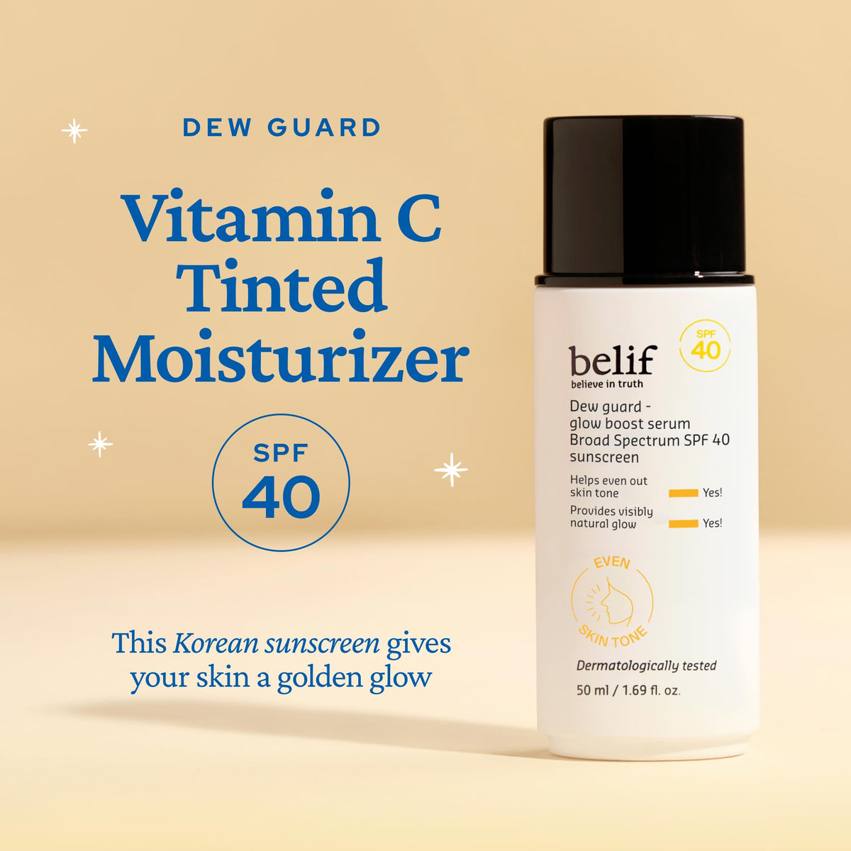 belif Dew Guard Vitamin C Glow Tint SPF 40 packaging