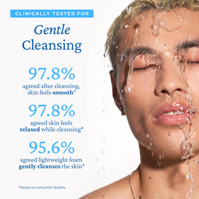 belif Jelly Hydrating Deep Cleanser applying on skin