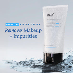 belif Jelly Hydrating Deep Cleanser gel texture close-up