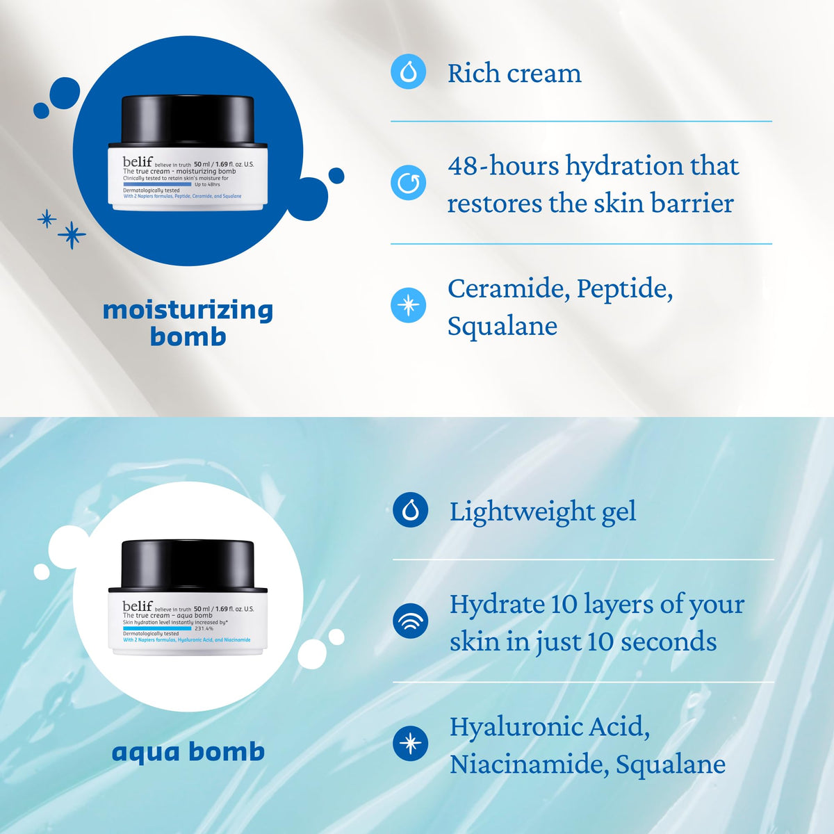 belif Moisturizing Bomb in a lifestyle setting