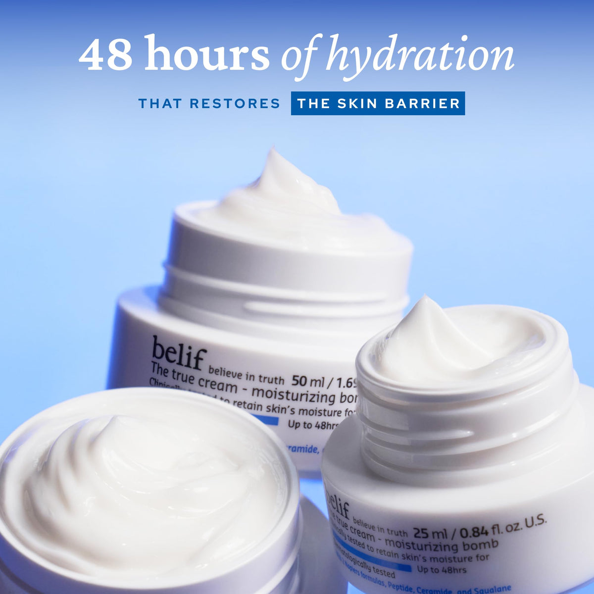 belif Moisturizing Bomb packaging side view