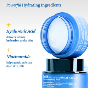 belif Vitamin E Jelly Overnight Mask application on skin