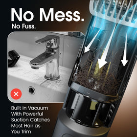 Bell+Howell Vacutrim side view showcasing stainless steel blades