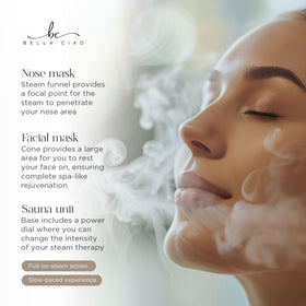 Bella Ciao Face Steamer packaging and contents