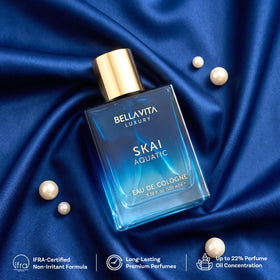 Bella Vita Luxury SKAI Eau de Cologne 100 ml on a vanity