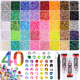 BELLEBOOST 20000Pcs mixed-colour rhinestones in box