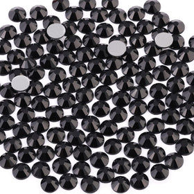 BELLEBOOST 2000PCS Jet Black Crystal Glass Rhinestones front view