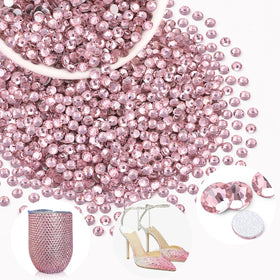 BELLEBOOST 2000PCS Light Pink Crystal Glass Rhinestones package front view