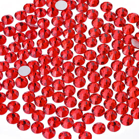 BELLEBOOST 2000PCS Light Red Glass Rhinestones front view