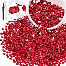 BELLEBOOST 3000PCS SS16 Red glass rhinestones pack front view