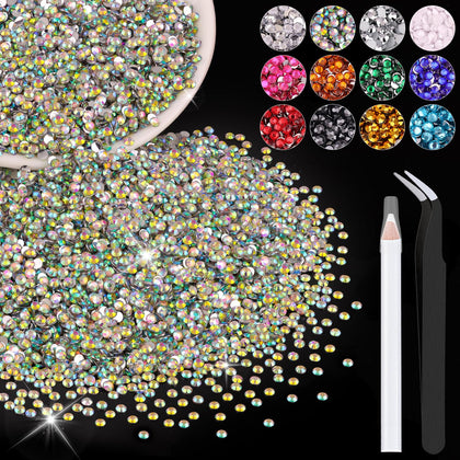 BELLEBOOST 5000PCS 3mm resin rhinestones assorted colours front view