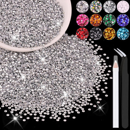 BELLEBOOST 5000PCS 3mm silver resin rhinestones front view