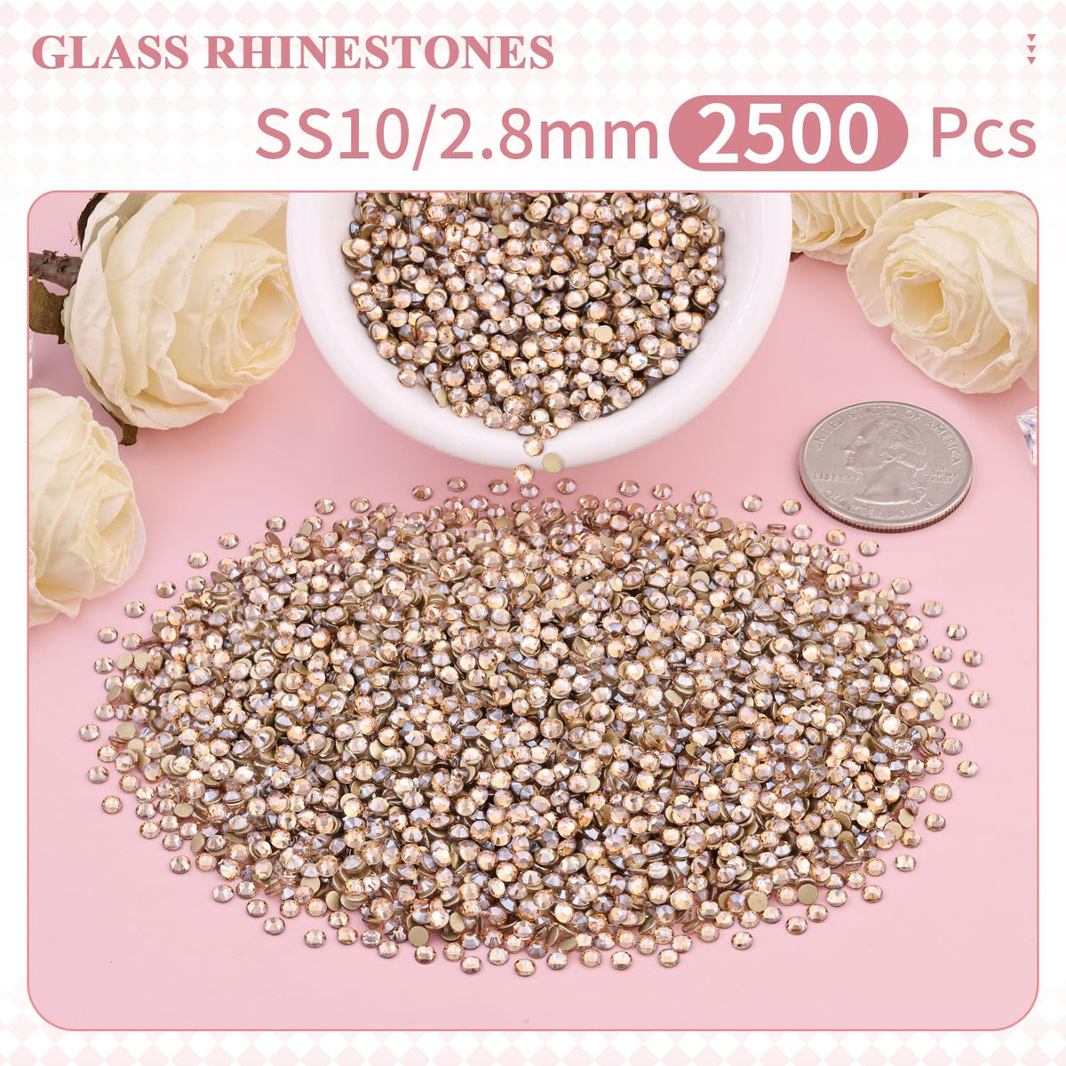 BELLEBOOST Crystal Glass Rhinestones Golden Shadow packaging