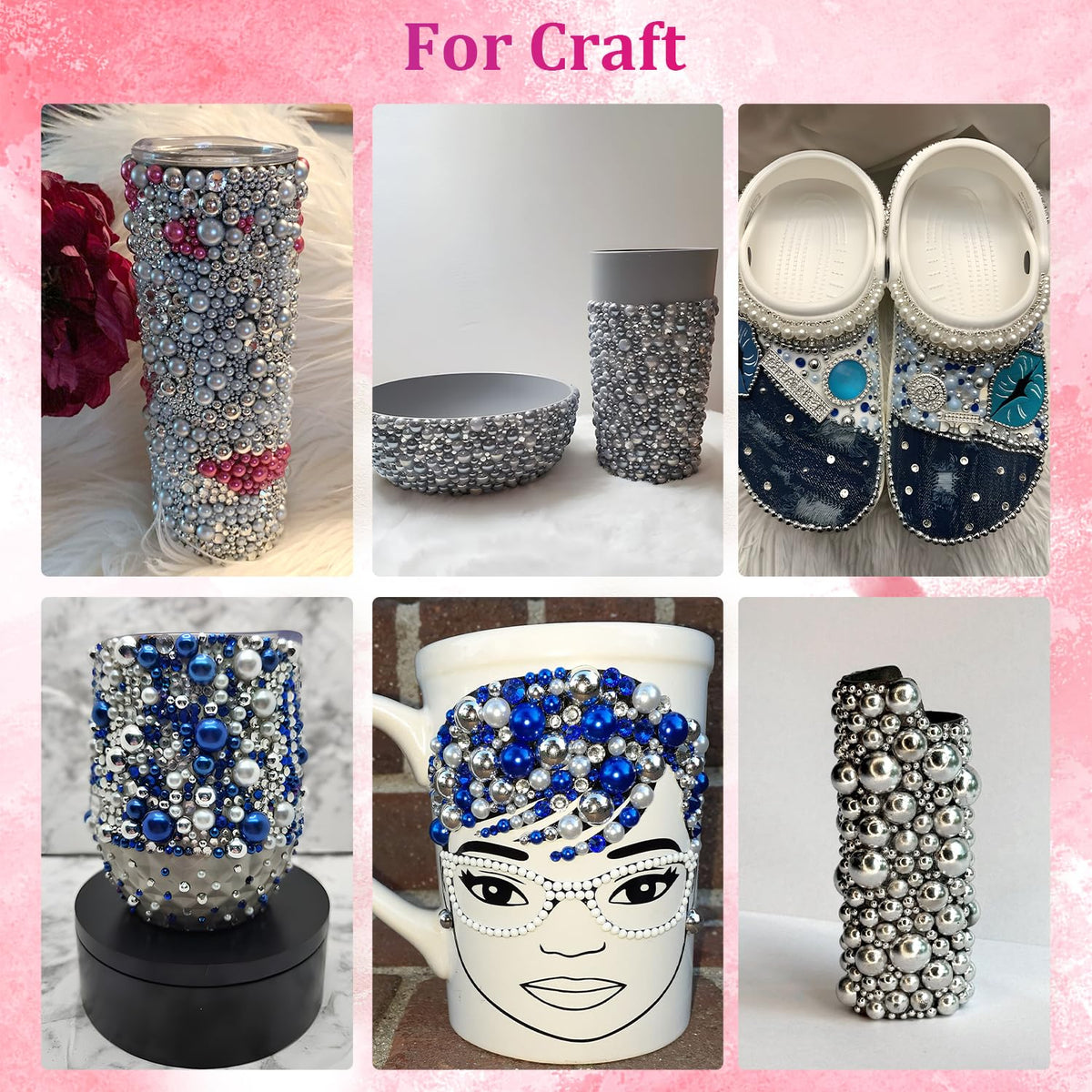 BELLEBOOST Flatback Nail Pearls in use on nail art