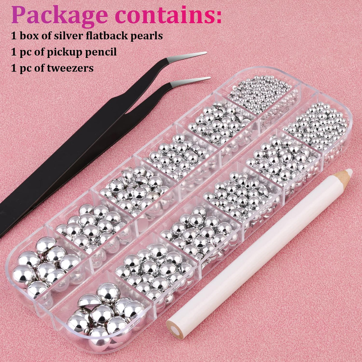 BELLEBOOST Flatback Nail Pearls packaging details